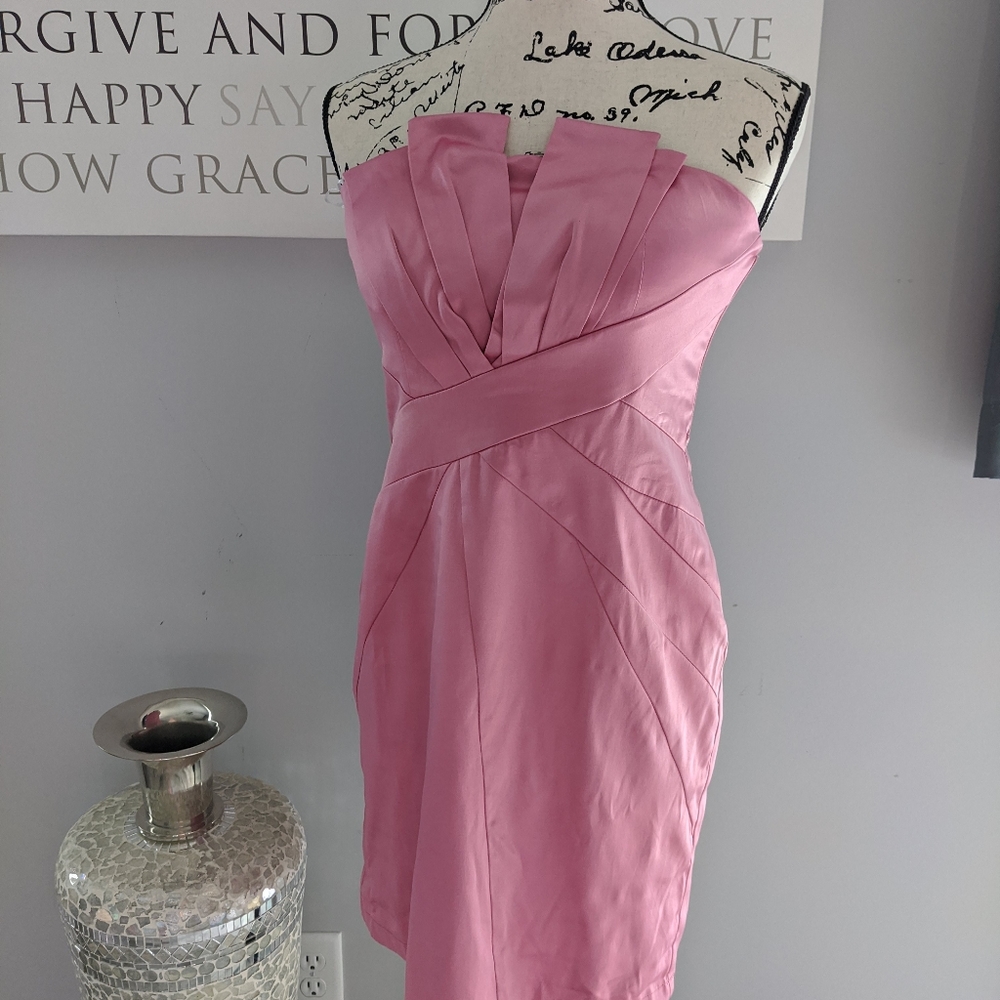 Pink Satin Dress
